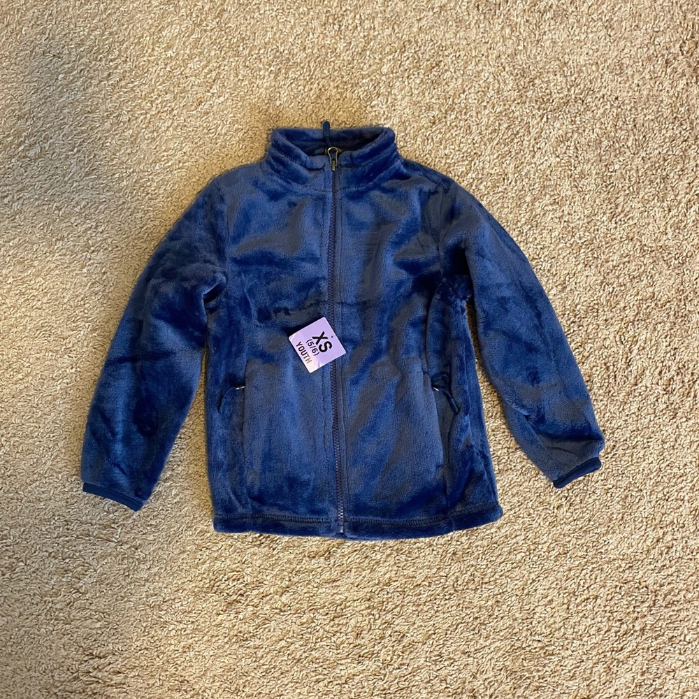 Girls super soft Velour zip-up jacket